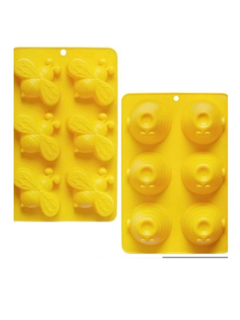 🆕-Set/2 Honeycomb & Honeybee Silicone Baking Mold for Cakes, Chocolate, Candy